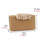 Clutch Veludo Flor Siena