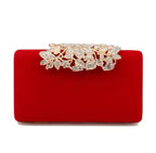 Clutch Veludo Flor Siena