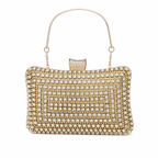 Bolsa Clutch Luxury Dress Prata/Gold