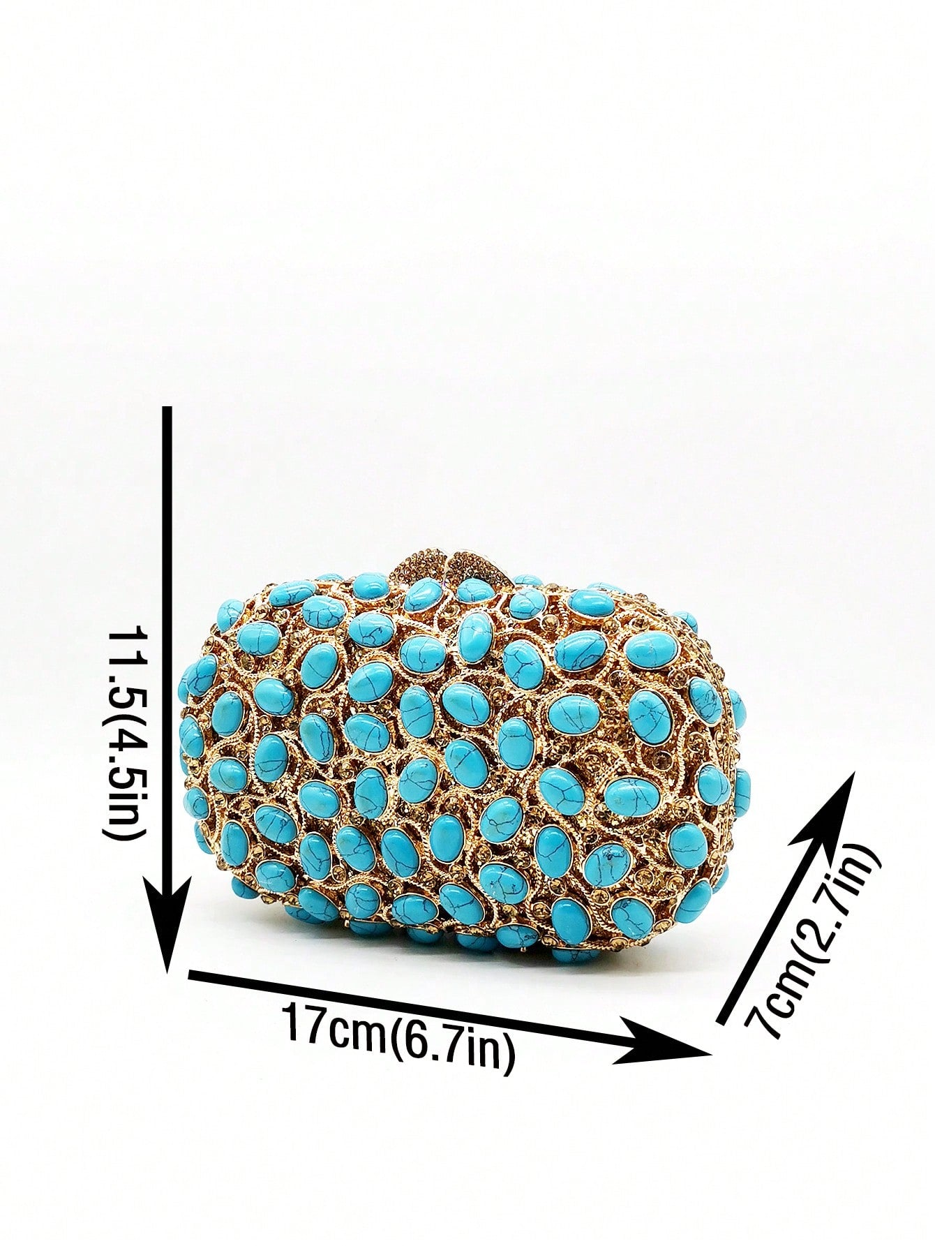 Clutch Turquoise Stone Sarasvati