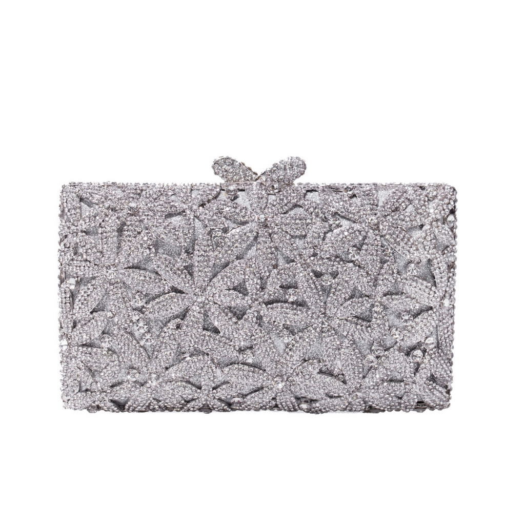 Clutch Cristal Floral Vivienne