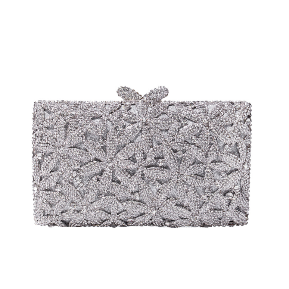 Clutch Cristal Floral Vivienne