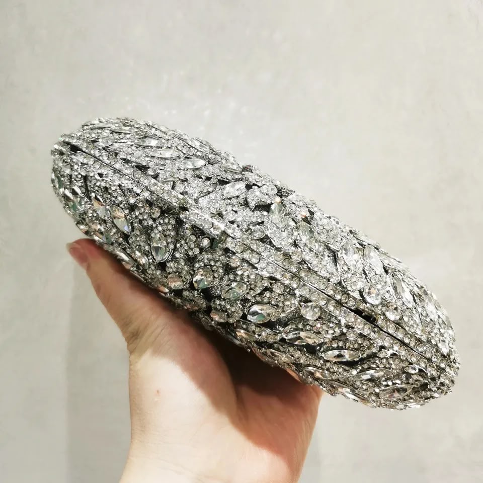 Clutch Cristal Azzurra