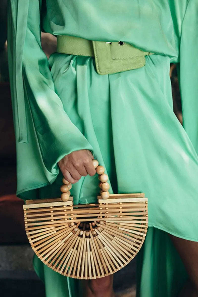 Bolsa Bambu Vazada Tropical