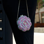 Clutch Cristal Flor Peônia