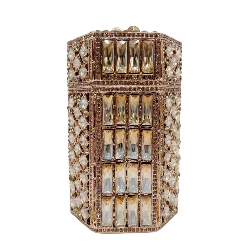 Clutch Cristal Raqué