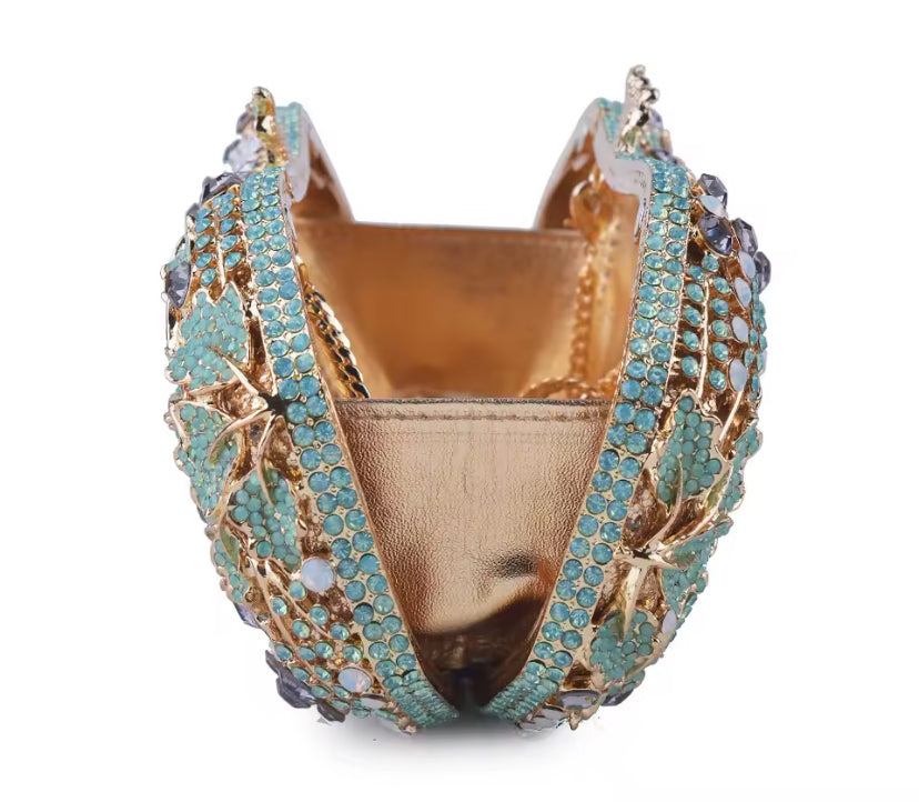 Clutch Cristal Floral Veneza