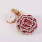 Clutch Cristal Flor Peônia