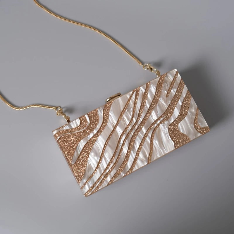 Clutch Ouro Feminina Lantejoula