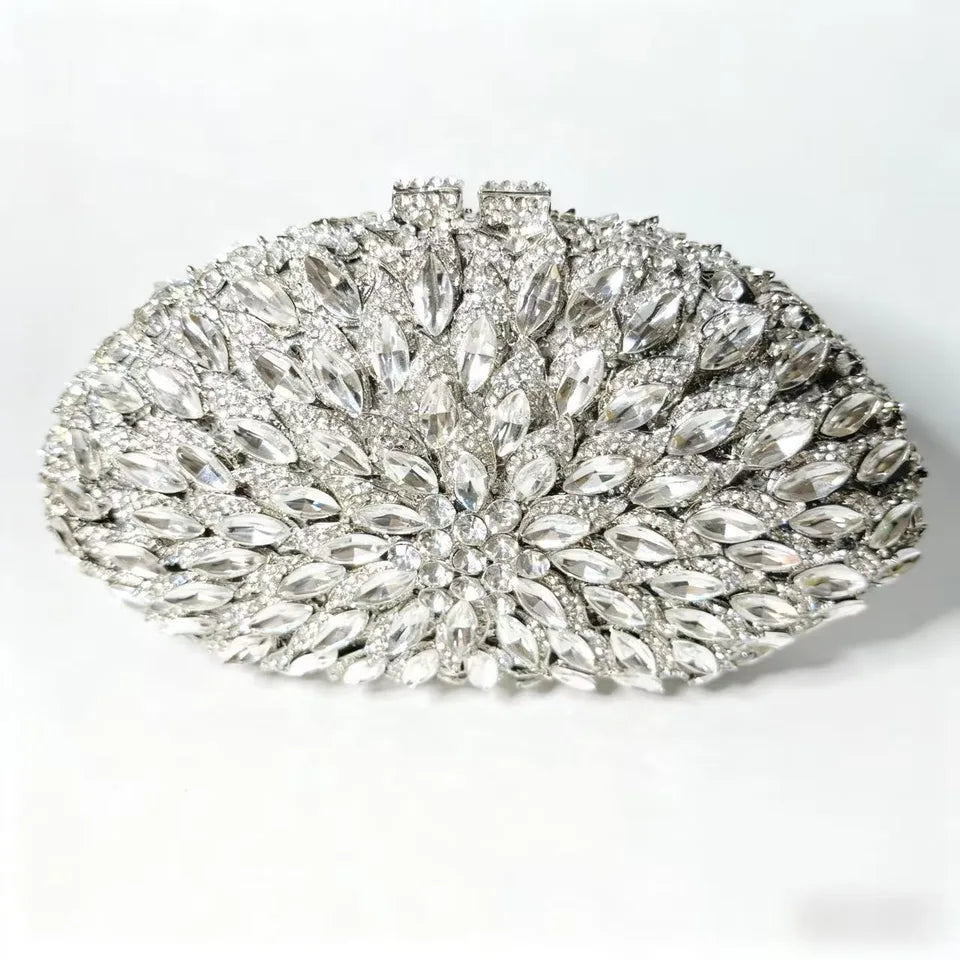 Clutch Cristal Azzurra