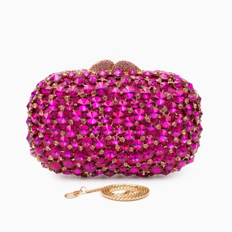 Clutch Metal Elegância Cristal