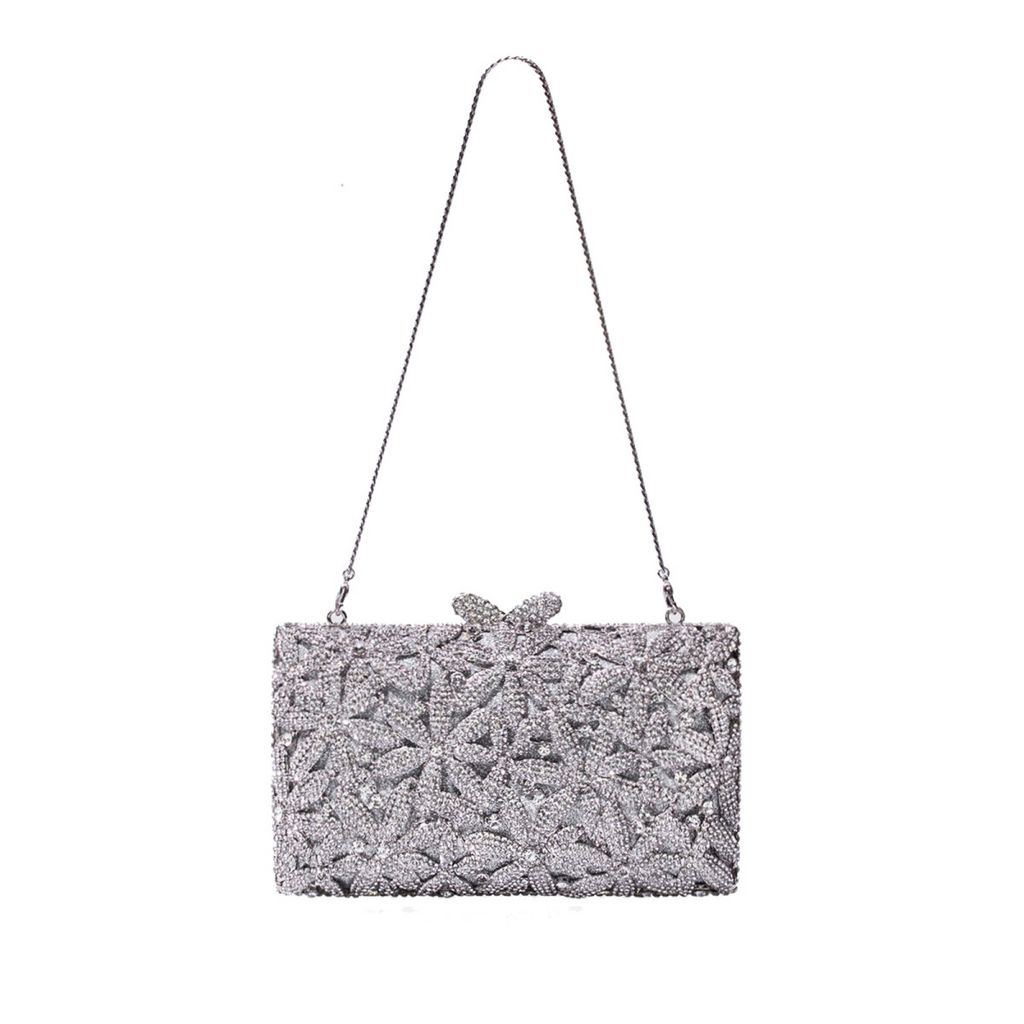 Clutch Cristal Floral Vivienne