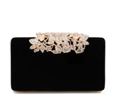 Clutch Veludo Flor Siena