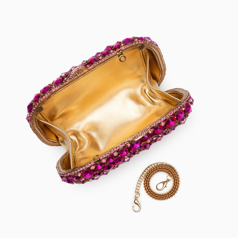 Clutch Metal Elegância Cristal