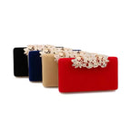 Clutch Veludo Flor Siena