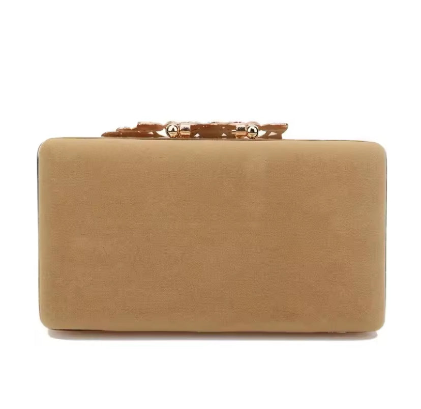 Clutch Veludo Flor Siena