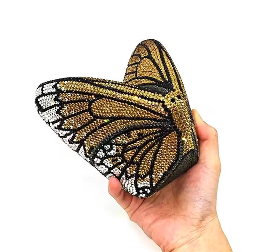 Clutch Cristal Borboleta Angelical