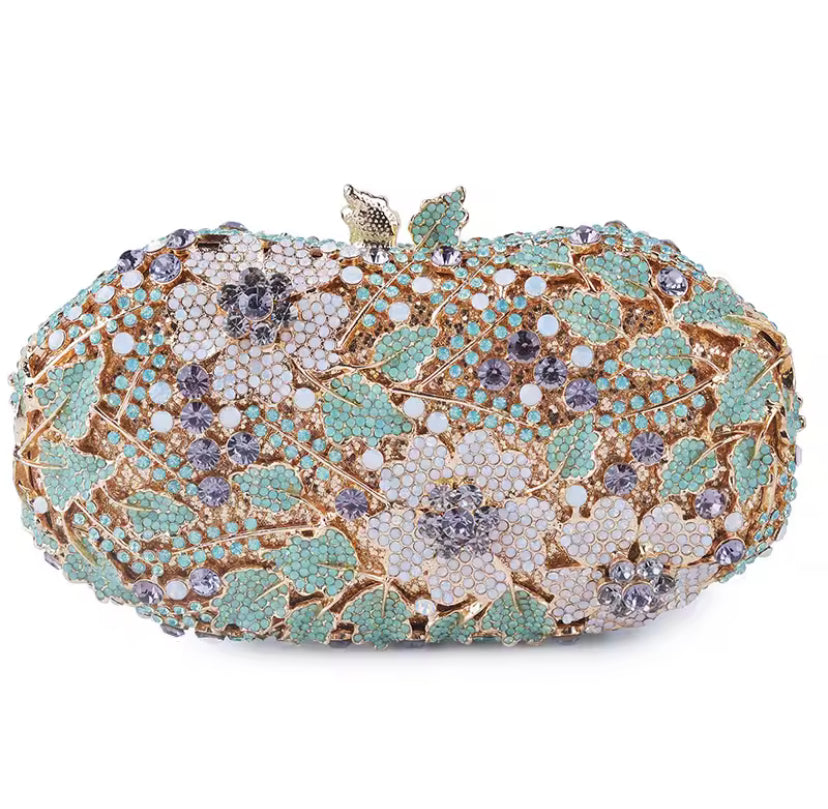 Clutch Cristal Floral Veneza