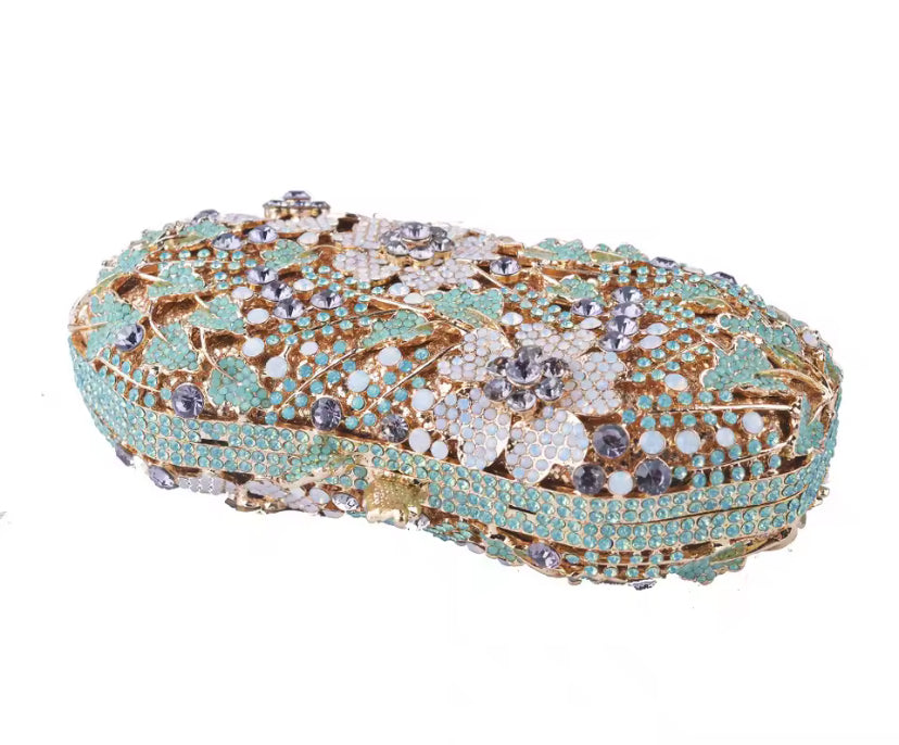 Clutch Cristal Floral Veneza