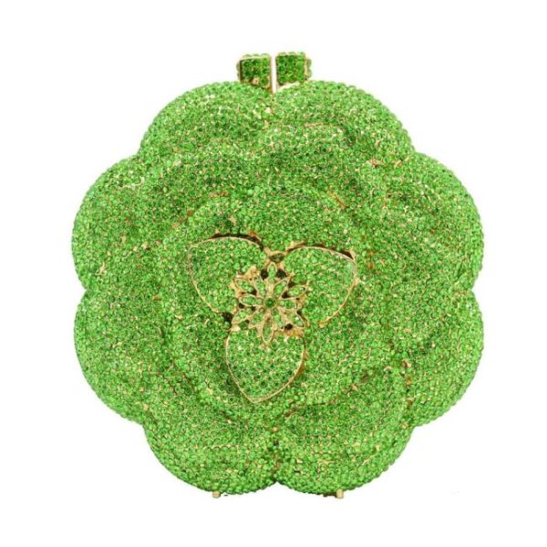 Clutch Cristal Flor Peônia