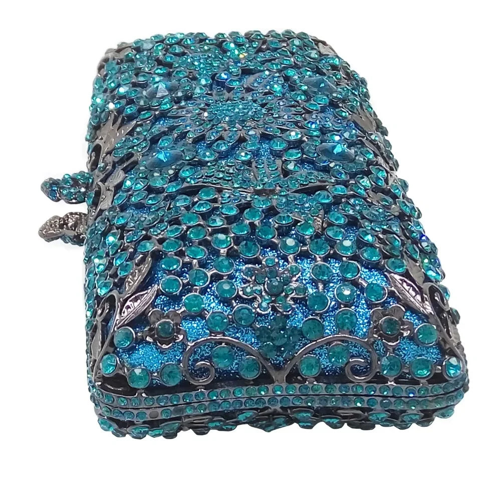 Clutch cristal Turquose