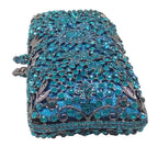 Clutch cristal Turquose