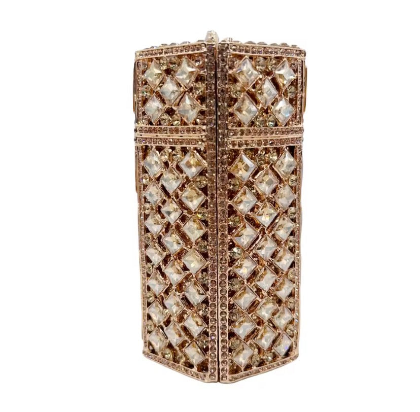 Clutch Cristal Raqué