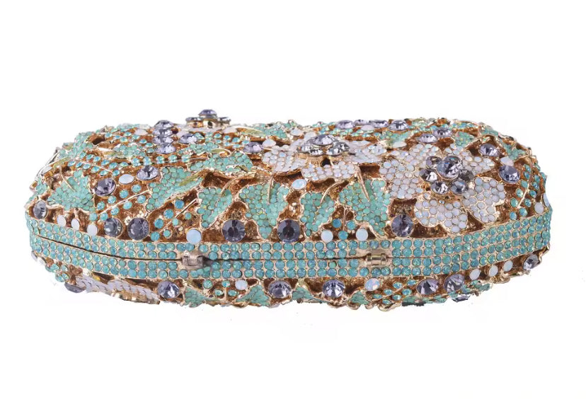 Clutch Cristal Floral Veneza
