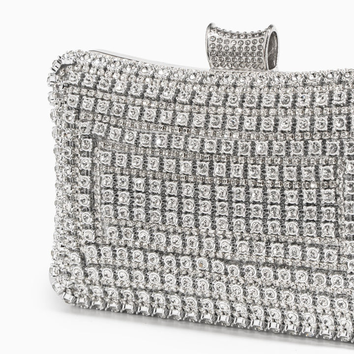 Bolsa Clutch Luxury Dress Prata/Gold