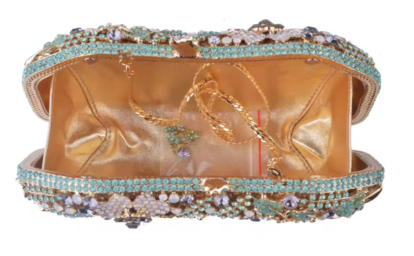 Clutch Cristal Floral Veneza