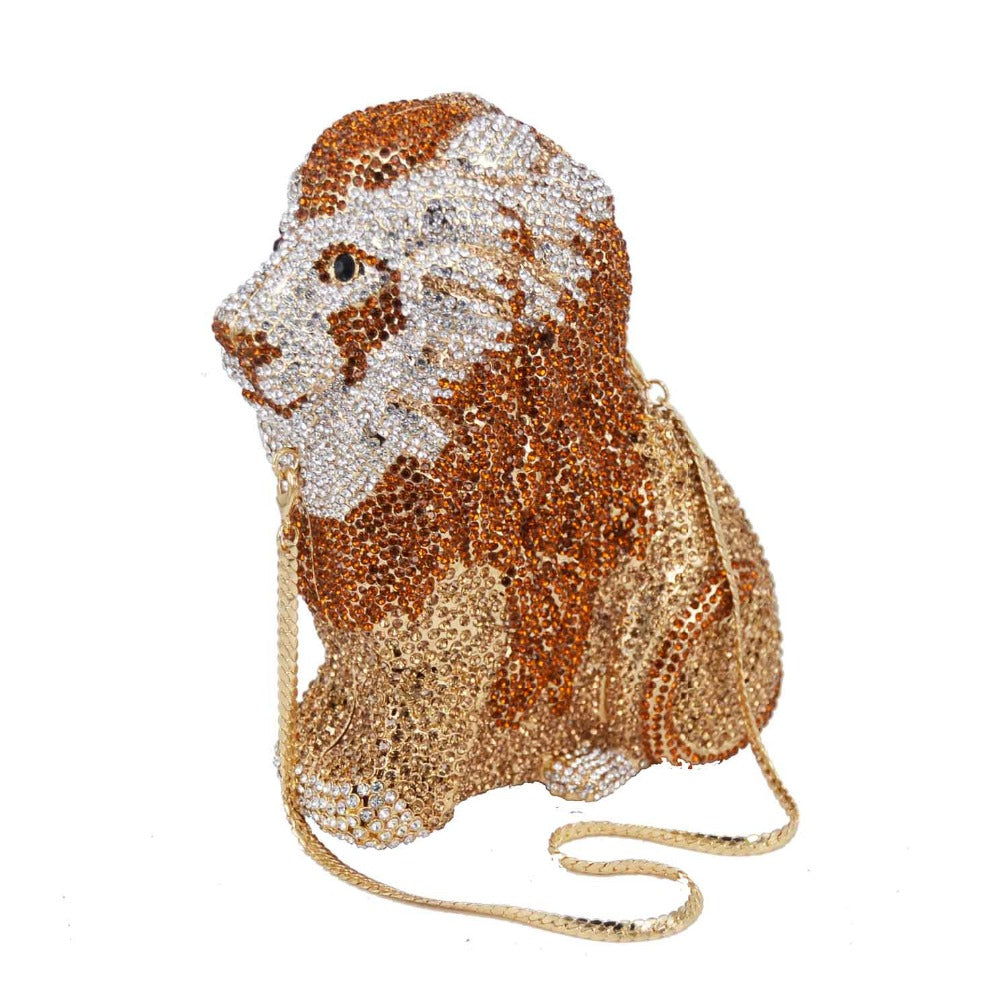 Clutch Cristal Rei Lion