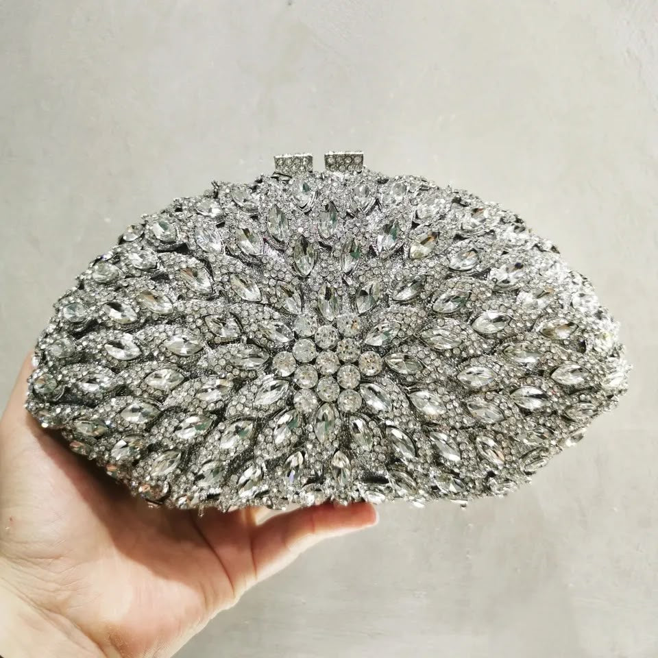 Clutch Cristal Azzurra