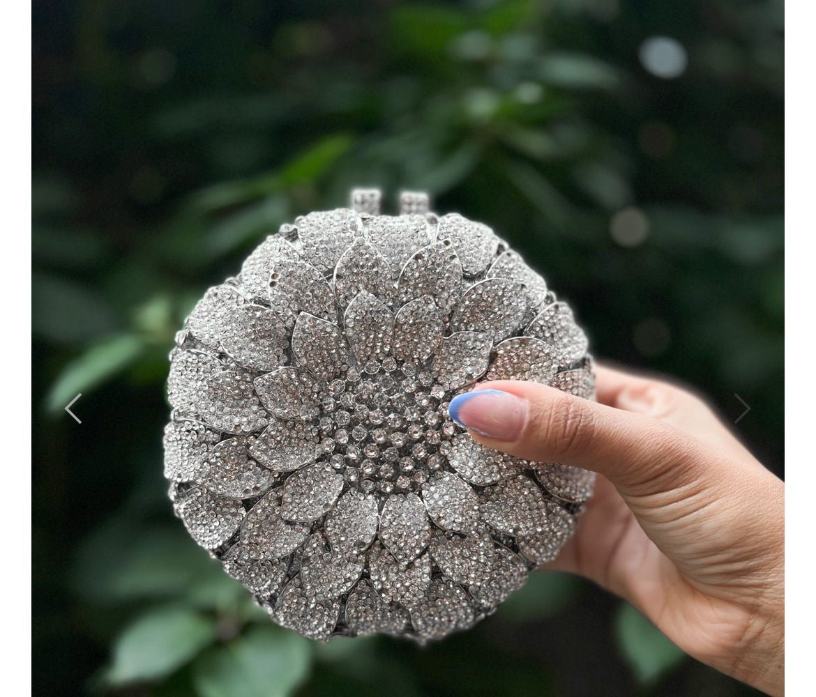 Clutch Cristal Girassol