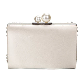 Apricot Silver Crystal Clutch Bags para mulheres, artesanal, frisado, pérola, bolsa do casamento, bolsas de luxo, sacos de ombro, ZD1361