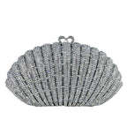 Saco de embreagem do arco-íris da forma do escudo da meia lua pequena de fgg das mulheres festa de casamento bolsas e bolsas de cristal da noite