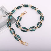 Corrente acrílica resina saco corrente peixe osso corrente artesanal bolsa de ombro saco com pendurado pescoço corrente jóias acessórios