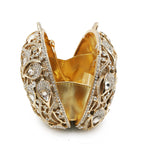 Branco claro pedra saco de noite bolsas luxo diamante garras senhora cocktail ouro metálico bolsa feminina menina banquete bolsas