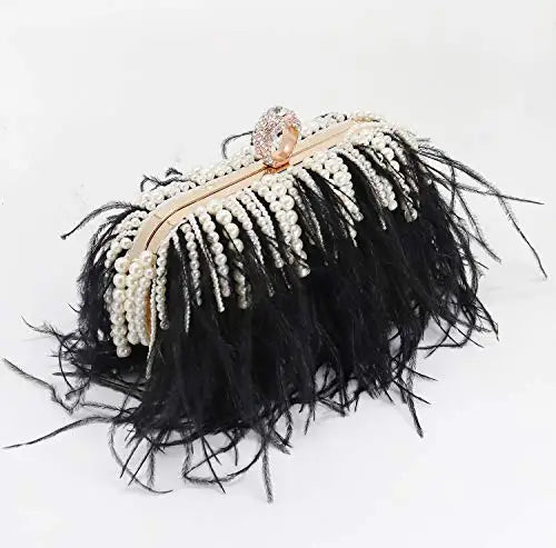 Venda quente frisado borla bolsa de embreagem diamante pérola sacos noite festa casamento bolsa embreagem corrente metal sacos ombro