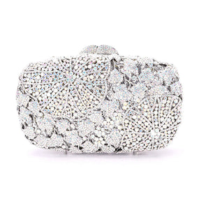 Xiyuan deslumbrante feminino verde/rosa cristal bolsa de embreagem sacos de noite nupcial festa de casamento diamante metal garras bolsa e bolsa