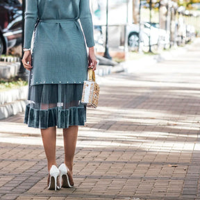 Bolsa de ombro feminina delicada de flor, bolsa de mão luxuosa de acrílico com bolsas transversais da moda, para mulheres