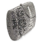 Xiyuan mulheres cristais noite sacos de embreagem festa cocktail strass minaudiere bolsas gemas dia garras casamento sacos ombro