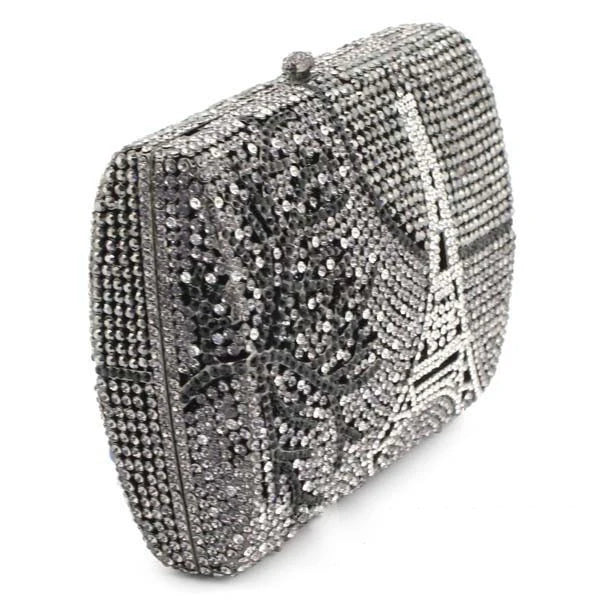 Xiyuan mulheres cristais noite sacos de embreagem festa cocktail strass minaudiere bolsas gemas dia garras casamento sacos ombro