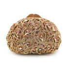 Branco claro pedra saco de noite bolsas luxo diamante garras senhora cocktail ouro metálico bolsa feminina menina banquete bolsas