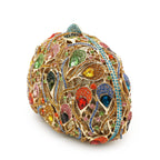 Branco claro pedra saco de noite bolsas luxo diamante garras senhora cocktail ouro metálico bolsa feminina menina banquete bolsas