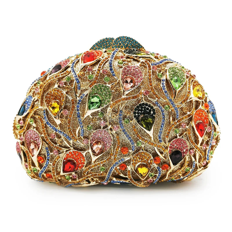 Branco claro pedra saco de noite bolsas luxo diamante garras senhora cocktail ouro metálico bolsa feminina menina banquete bolsas