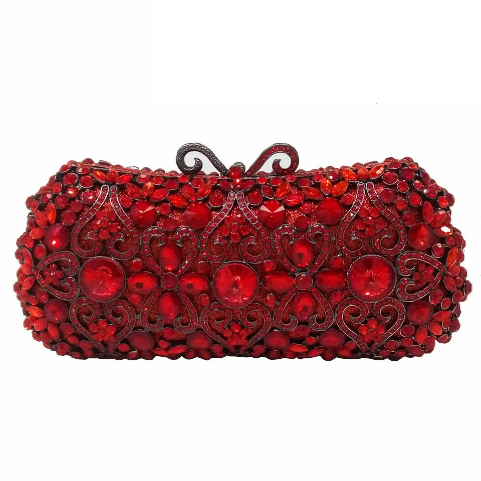 Clutch Cristal Rubéria