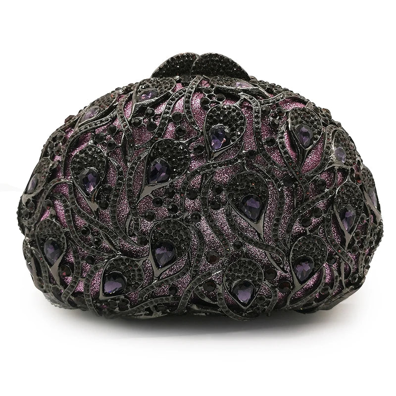 Branco claro pedra saco de noite bolsas luxo diamante garras senhora cocktail ouro metálico bolsa feminina menina banquete bolsas