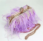 Venda quente frisado borla bolsa de embreagem diamante pérola sacos noite festa casamento bolsa embreagem corrente metal sacos ombro
