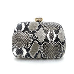 Moda Multicoloured Python Snake-Skin Mulheres Evening Clutch Bags Presente do Dia das Mães Dimond Bolsas Cadeia Ombro Bolsas