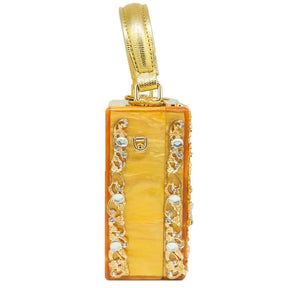 Bolsa de ombro feminina delicada de flor, bolsa de mão luxuosa de acrílico com bolsas transversais da moda, para mulheres